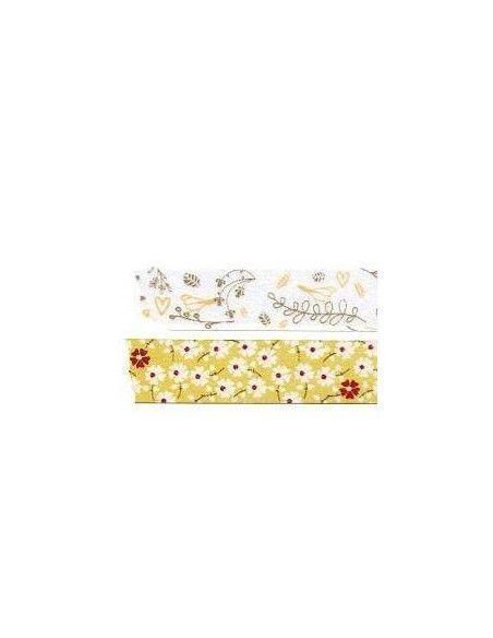 CINTA ADHESIVA DE PAPEL WASHI PACK DE 2 UNIDADES 1,5X100CM