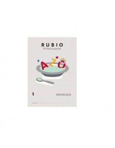 Portada cuaderno Escritura Rubio aprender mayúsculas A4