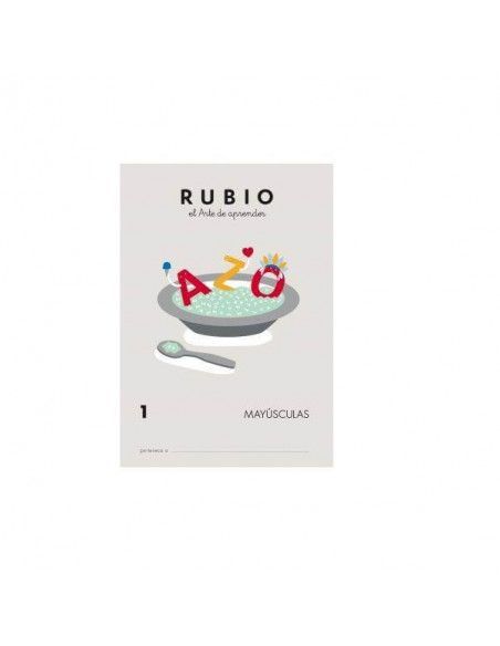 Portada cuaderno Escritura Rubio aprender mayúsculas A4