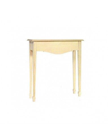 mesa de madera 75x23x82 cm Dayka sin decorar