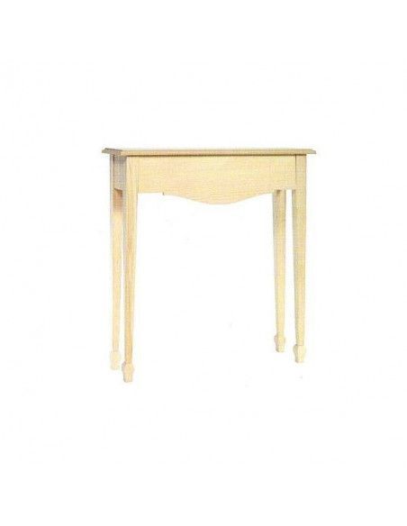 mesa de madera 75x23x82 cm Dayka sin decorar