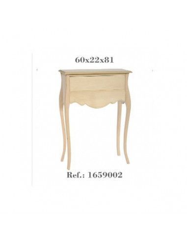 Cómoda de madera Dayka 60x22x81 cm para decorar