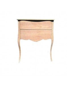 Mesa con cajones de madera 70x30x84 cm Dayka sin decorar