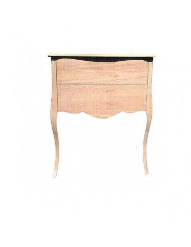 Mesa con cajones de madera 70x30x84 cm Dayka sin decorar