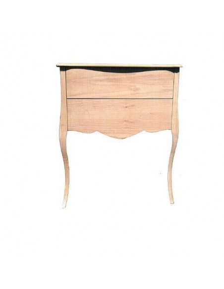 Mesa con cajones de madera 70x30x84 cm Dayka sin decorar