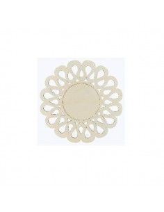 Espejo circular 85x85 cm Dayka con marco DM elegante