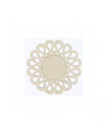 Espejo circular 85x85 cm Dayka con marco DM elegante