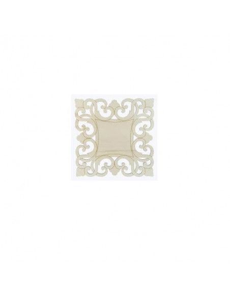 Espejo cuadrado 85x85 cm Dayka con marco DM decorativo