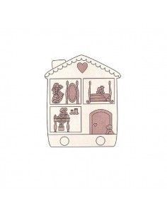 Perchero con forma de casita Dayka decoración infantil