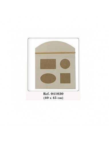 Portafotos de madera Dayka 40x45 cm para decorar