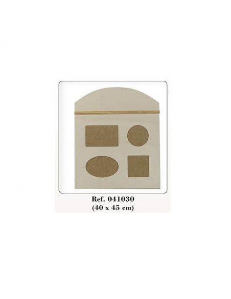 Portafotos de madera Dayka 40x45 cm para decorar