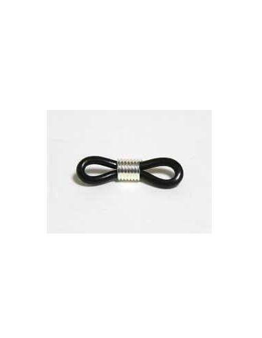 Gomas de gafas para enganche negro 25mm bolsa 10 unidades