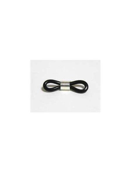 Gomas de gafas para enganche negro 25mm bolsa 10 unidades