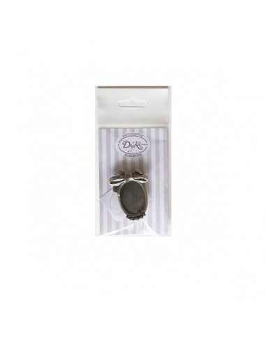 broche oval con lazo artemio plata para bisutería