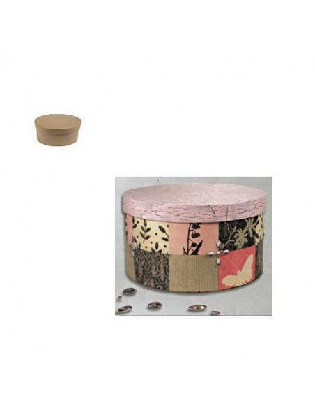 CAJA PARA FORRAR CON FORMA OVAL 15 X 11 X 7 CM