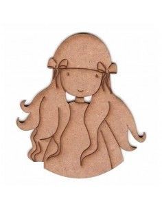 MUÑECA CON COLETAS Y LAZOS