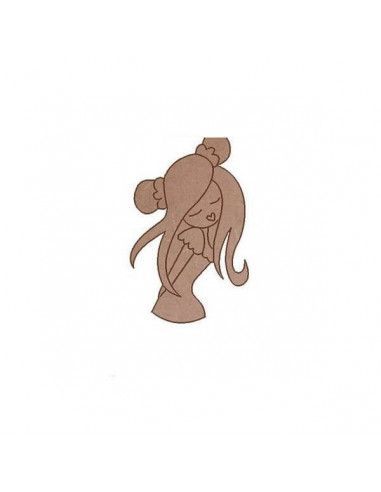 Figura Dolly romántica Dayka en madera para manualidades