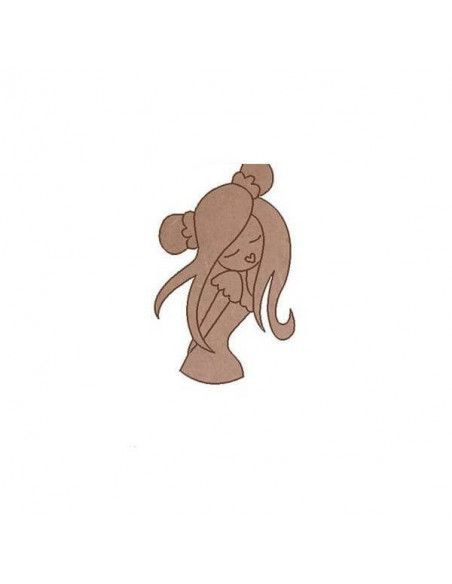 Figura Dolly romántica Dayka en madera para manualidades