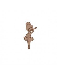 Figura Dolly bailarina Dayka en madera para manualidades