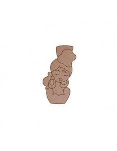Figura Dolly Sevillana Dayka en madera para decorar
