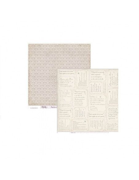 Lámina para scrap SCP-010 Dayka 30x30 cm estampado doble cara