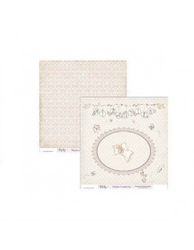Hoja scrapbooking SCP-011 Dayka 30x30 cm estampado doble cara
