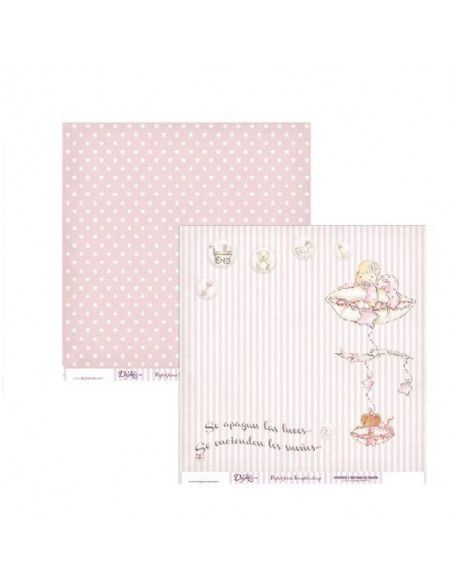 Lámina de papel para manualidades SCP-014 Dayka 30x30 cm doble cara
