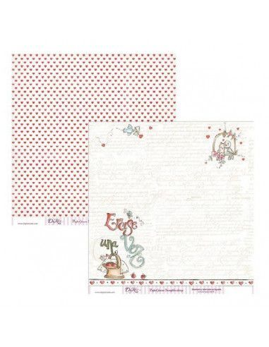 Hoja para scrapbooking SCP-015 Dayka 30x30 cm doble cara