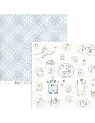 Hoja de papel para manualidades SCP-018 Dayka 30x30 cm doble cara
