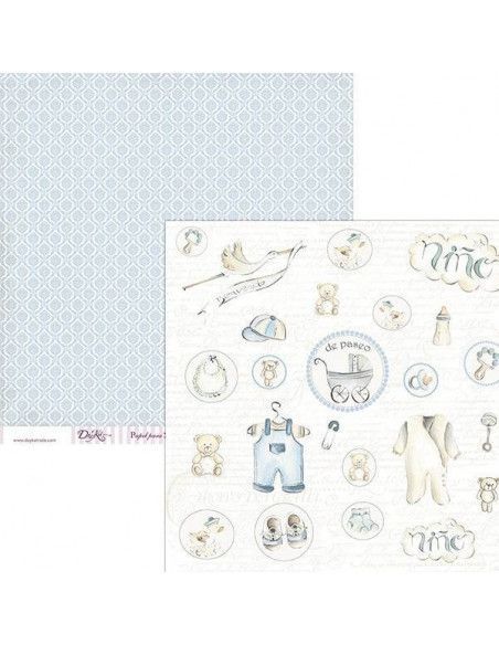 Hoja de papel para manualidades SCP-018 Dayka 30x30 cm doble cara
