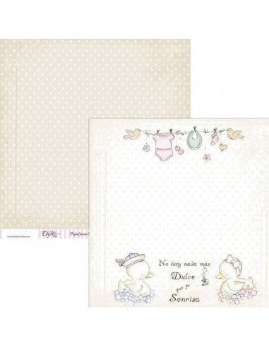 Papel scrapbooking SCP-021 Dayka 30x30 cm diseño creativo