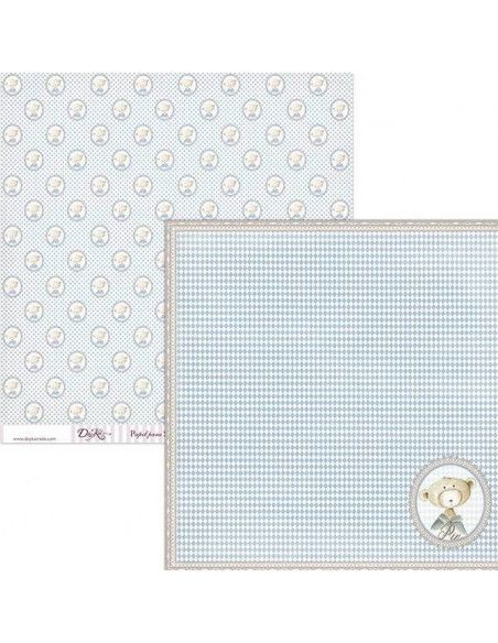 Lámina scrapbooking SCP-028 Dayka 30x30 cm papel doble cara