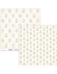 Hoja para scrapbooking SCP-031 Dayka 30x30 cm doble cara