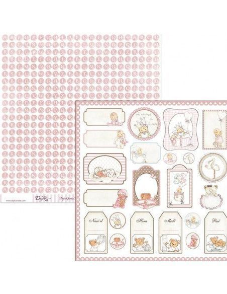 Papel scrapbooking SCP-033 Dayka 30x30 cm doble cara