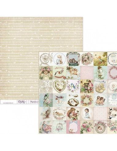 Lámina scrapbooking SCP-035 Dayka 30x30 cm doble cara