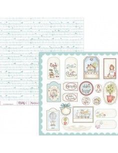 Papel scrapbooking SCP-036 Dayka 30x30 cm doble cara