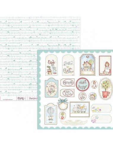 Papel scrapbooking SCP-036 Dayka 30x30 cm doble cara