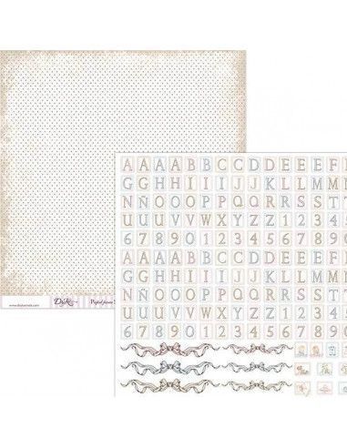 Papel scrapbooking SCP-037 Dayka 30x30 cm doble cara