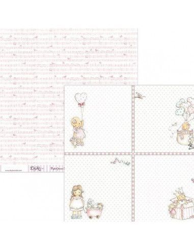 Papel scrapbooking SCP-039 Dayka 30x30 cm doble cara