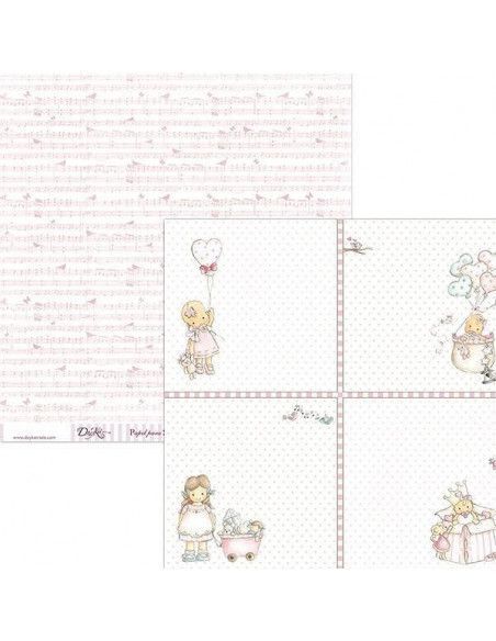 Papel scrapbooking SCP-039 Dayka 30x30 cm doble cara