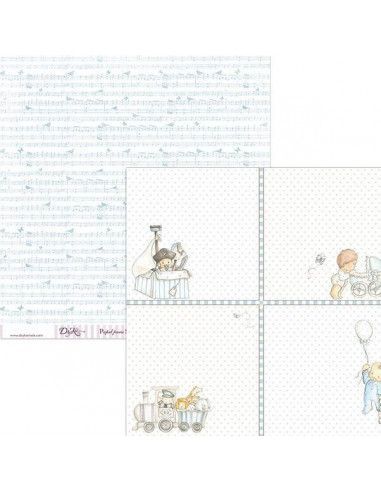 Papel scrapbooking SCP-040 Dayka 30x30 cm doble cara