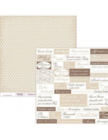 Hoja scrapbooking SCP-041 Dayka 20x30 cm doble cara