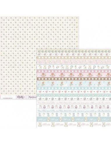 Lámina scrapbooking SCP-042 Dayka 30x30 cm doble cara