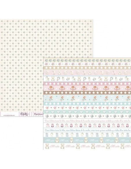 Lámina scrapbooking SCP-042 Dayka 30x30 cm doble cara
