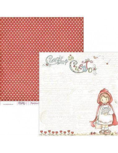 Papel para scrapbooking SCP-016 Dayka 30x30 cm doble cara