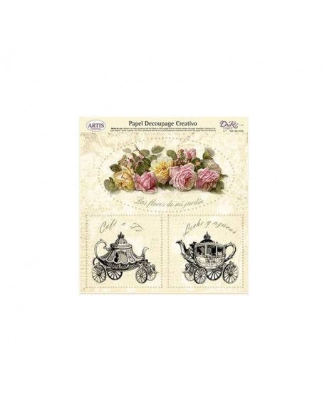 Hoja decoupage Dayka 0813358 diseño decorativo 32x31 cm