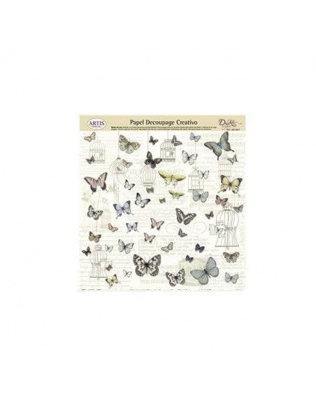 Lámina decoupage Dayka 0813347 diseño decorativo 32x31 cm