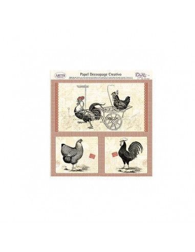 Papel decoupage Dayka 0813362 diseño decorativo 32x31 cm