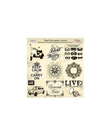 Papel para decoupage Dayka modelo 0813333 diseño creativo