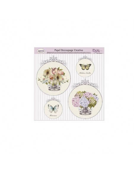 Hoja para decoupage Dayka 0813374 papel decorativo 32x31 cm